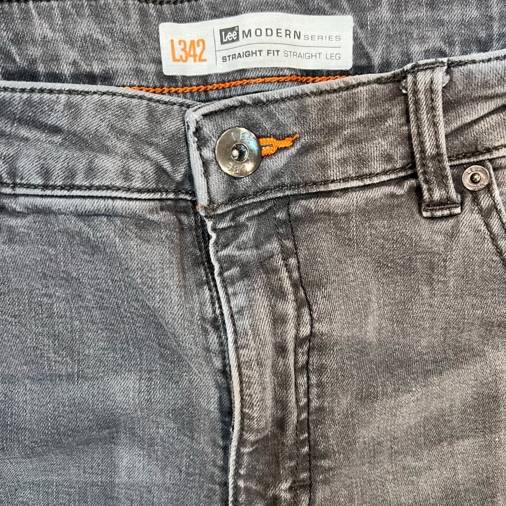 Lee Gray Denim Men’s Jeans 38 x 32 - Picture 2 of 4